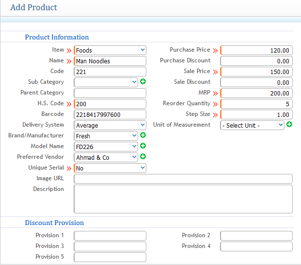 First Creating the Products from the application